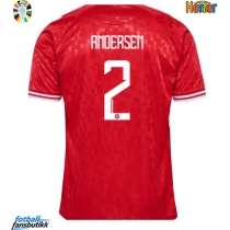 Danmark Joachim Andersen #2 Hjemmedrakt EM 2024 Kortermet